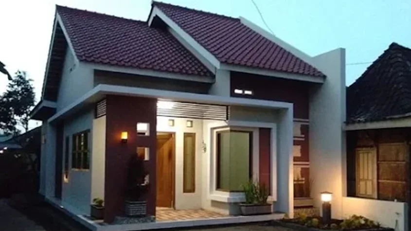 18. Desain Rumah Ukuran 6x8 Atap Pelana