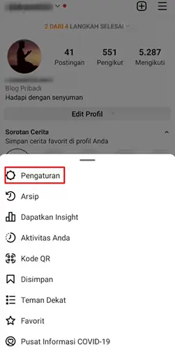 Tap Pengaturan