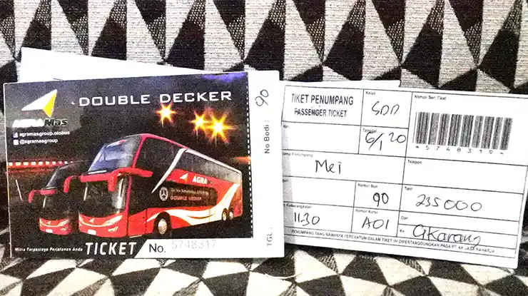 Harga Tiket Bus Agra Mas Double Decker